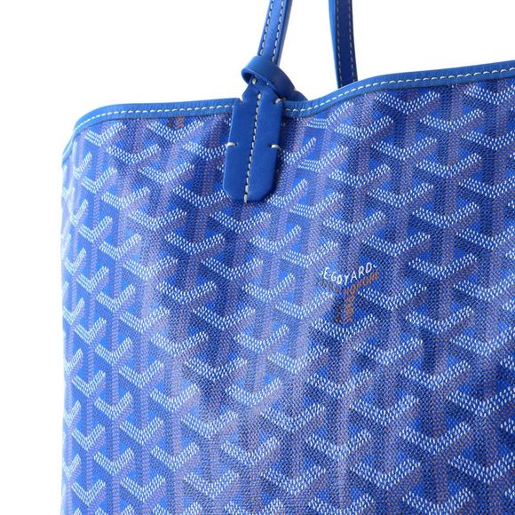Goyard Saint Louis Tote Coated Canvas PM Blue - Picture 7 of 8